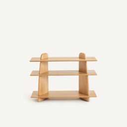 Iloss Solid Oak Small Low Bookcase - thumbnail 4