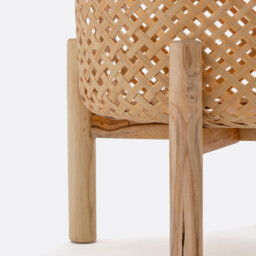Bambu 31.5cm Diameter Raised Bamboo Planter - thumbnail 3