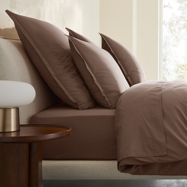 Sabbal Washed Cotton Percale 300 Thread Count Pillowcase - image 1