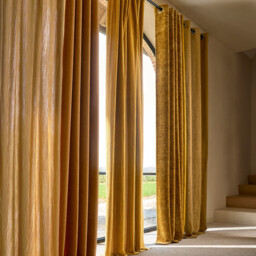 Bocha Textured Velvet Eyelet Curtain - thumbnail 3