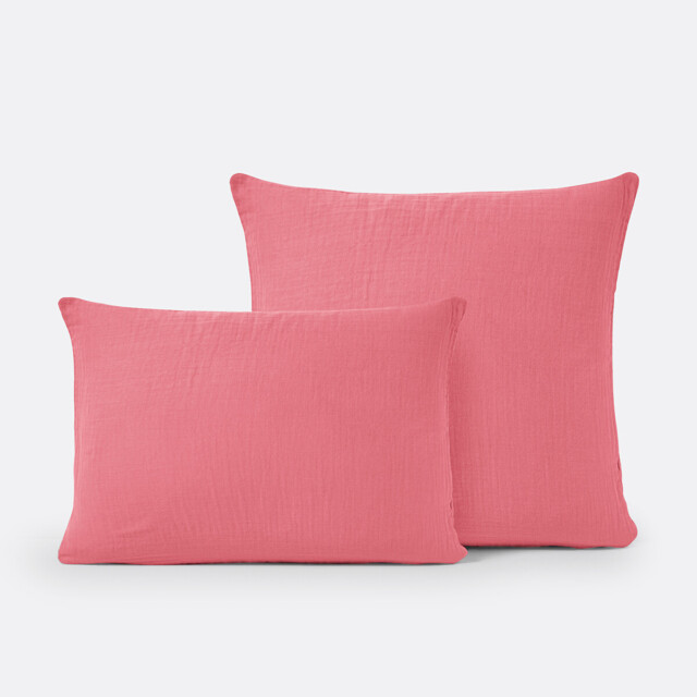 Kumla Plain Cotton Muslin Pillowcase
