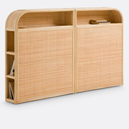 Ladara Rattan Storage Headboard - thumbnail 1