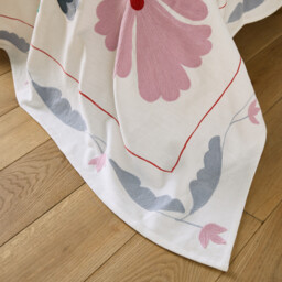 Antonie Embroidered Slub Cotton Bedspread - thumbnail 4