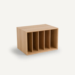 Archivita XL Vinyl Rack in Oak Veneer W60xD42 cm - thumbnail 1