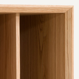 Archivita XL Vinyl Rack in Oak Veneer W60xD42 cm - thumbnail 3