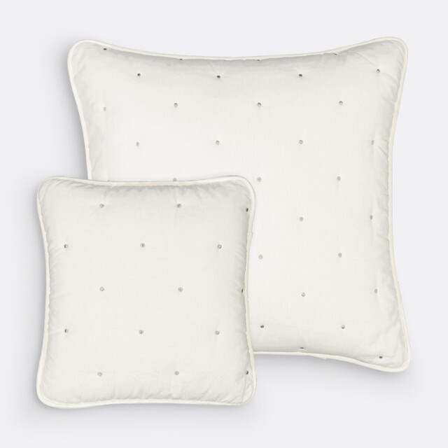 Aeri Quilted Cotton Square Cushion Cover - image 1