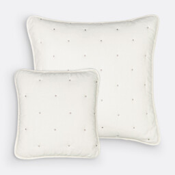 Aeri Quilted Cotton Square Cushion Cover - thumbnail 1