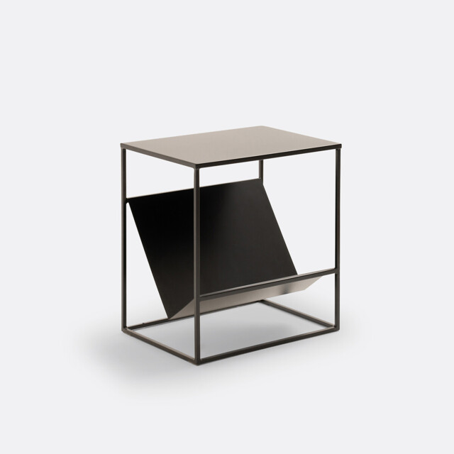 Miva Steel Side Table with Magazine Rack - image 1