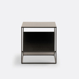 Miva Steel Side Table with Magazine Rack - thumbnail 2