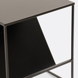 Miva Steel Side Table with Magazine Rack - thumbnail 3