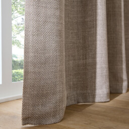 Montego Woven Effect Hidden Tab Top Blackout Curtain - thumbnail 3