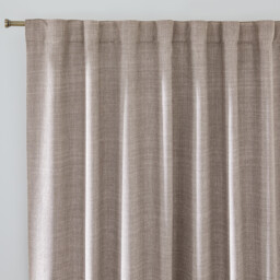 Montego Woven Effect Hidden Tab Top Blackout Curtain - thumbnail 1