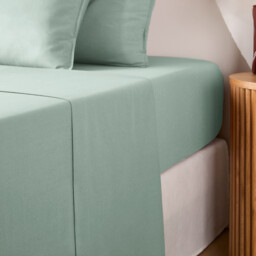 Scenario Plain Washed Cotton Flat Sheet
