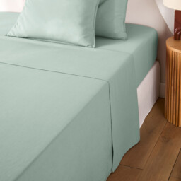 Scenario Plain Washed Cotton Flat Sheet - thumbnail 3