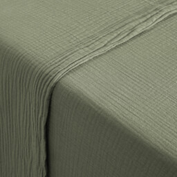 Kumla Plain Cotton Muslin Flat Sheet - thumbnail 2