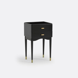 Novani 2-Drawer Birch Bedside Table - thumbnail 1