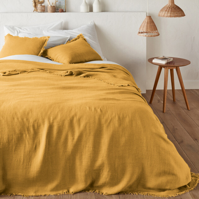Linange Washed Linen Bedspread - image 1