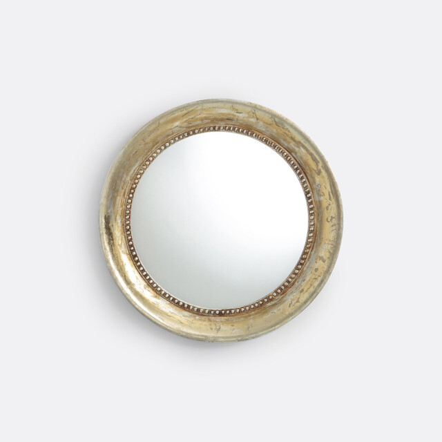 Afsan Round Solid Mango Wood Mirror, Diameter 60cm - image 1