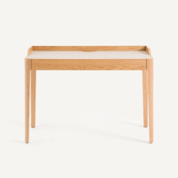 Junius Desk in Oak Veneer and Leather Designed By Emmanuel Gallina - thumbnail 3