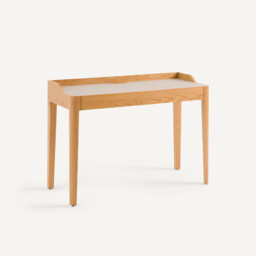 Junius Desk in Oak Veneer and Leather Designed By Emmanuel Gallina - thumbnail 1