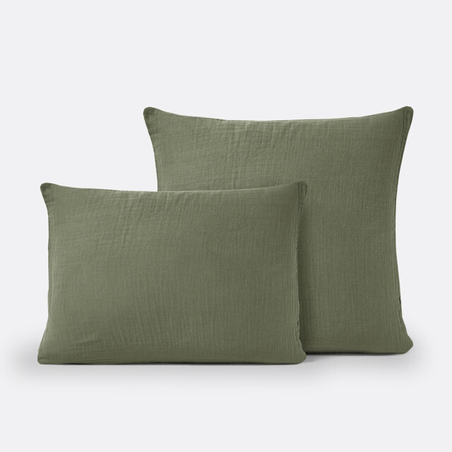 Kumla Plain Cotton Muslin Pillowcase - image 1