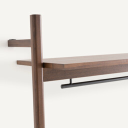 Rory Hanging Rail For Wardrobe in Walnut and Veneer - thumbnail 4