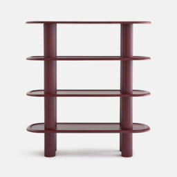 Calio Matte Lacquered 5-Shelf Bookcase, Height 155cm - thumbnail 3
