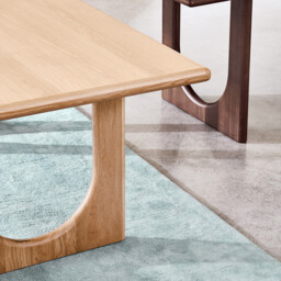 Douve 6-8 Seater Rectangular Dining Table in Oak and Veneer - thumbnail 2