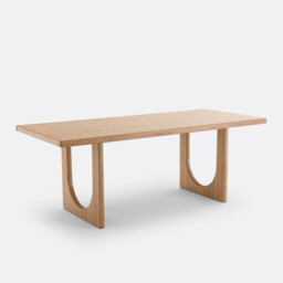Douve 6-8 Seater Rectangular Dining Table in Oak and Veneer