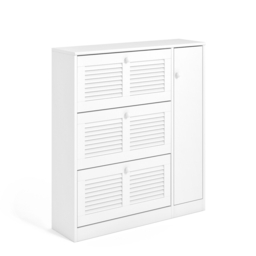 Mayor Shoe Cabinet, 1 Door & 3 Flaps - thumbnail 1