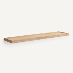 Tidder Oak Veneer Wall Shelf, L100cm - thumbnail 1