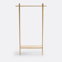 Selfrid Solid Oak Clothes Rail - thumbnail 2