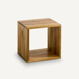 Box Oak Storage Cube