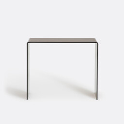 Joan Console Table in Smoked Tempered Glass - thumbnail 2