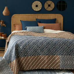Midako Kantha Washed Cotton Bedspread - thumbnail 1