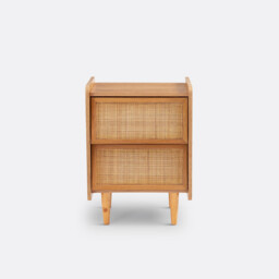 Kaya Bedside Table with 2 Cane Drawers - thumbnail 2