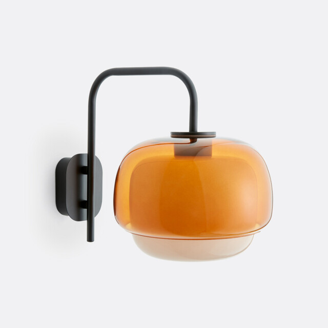 Kinoko Coloured Glass and Metal Wall Light - image 1