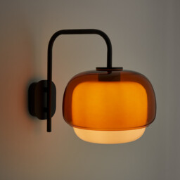 Kinoko Coloured Glass and Metal Wall Light - thumbnail 3