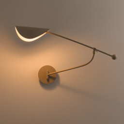 Funambule 1-Arm Articulated Metal Wall Lamp - thumbnail 3