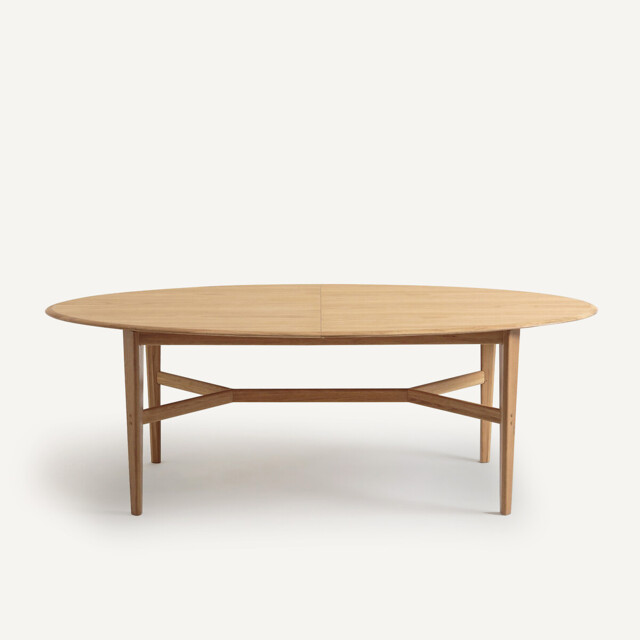 Tadame Solid Oak and Veneer Extendable Table - image 1