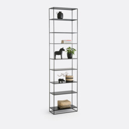 Miva Tall Steel Bookcase, Height 240cm - thumbnail 1