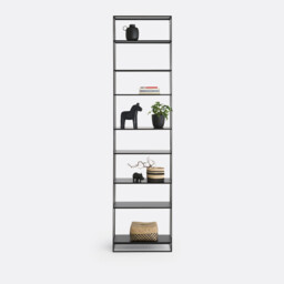 Miva Tall Steel Bookcase, Height 240cm - thumbnail 3