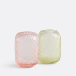 Azea Ribbed Glass Vase H13cm - thumbnail 4