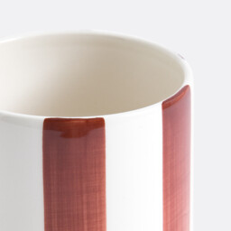 Jaoma Striped Ceramic Vase, H18cm - thumbnail 3