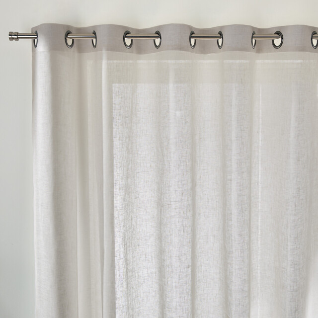 Onega Linen Wide Width Voile Panel with Eyelets - image 1