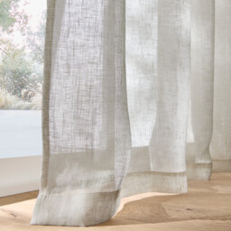 Onega Linen Wide Width Voile Panel with Eyelets - thumbnail 3