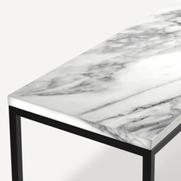 Mahaut Marble & Metal Console Table - thumbnail 3