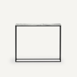 Mahaut Marble & Metal Console Table - thumbnail 2