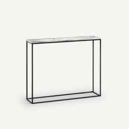 Mahaut Marble & Metal Console Table - thumbnail 1