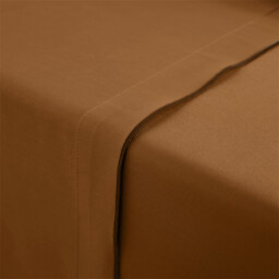 Victor Plain Washed Cotton Satin 300 Thread Count Flat Sheet - thumbnail 3